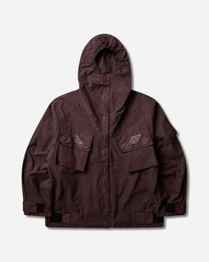 Umbro Midfield Jacket Plum - Brown