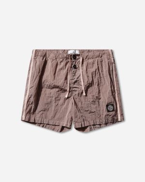 Stone Island Men S Nylon Metal Swim Shorts Oleander - Pink