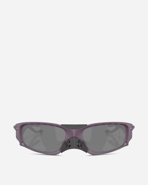 Oakley Plantaris Sq Obscura Collection Sunglasses Prizm Black / Matte Aubergine - Grey