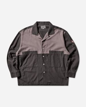 Cav Empt Coloured Cotton Twill Open Shirt Charcoal - Grey