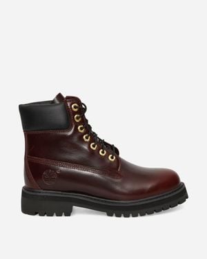 Timberland Heritage 6-inch Waterproof Boots Burgundy - Brown