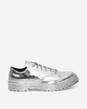 Converse Chuck 70 National Leather Limited Edition Sneakers Silver Foil - White