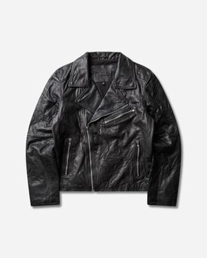 Racer Worldwide Men S Biker Leather Jacket - Black