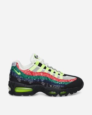 Nike Air Max 95 Big Bubble Trainers Volt / University Red - Green