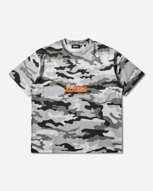 X-Large Men S Camo Urban Logo T-shirt - Grey