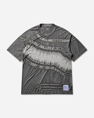 Satisfy Men S Auralite T‐shirt Tie-dye Mineral Graphite - Gray