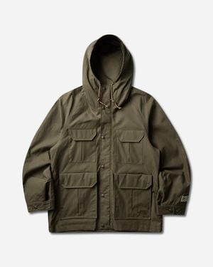 The North Face Men S Tnf Red Box British Millerain 76 Mountain Parka Olive - Green