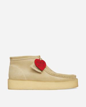 Clarks Human Made Wallabee Shoes Maple - Natural