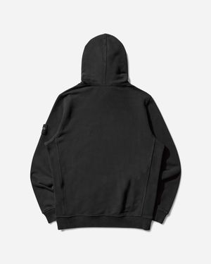 Stone Island Garment Dyed Hoodie - Black