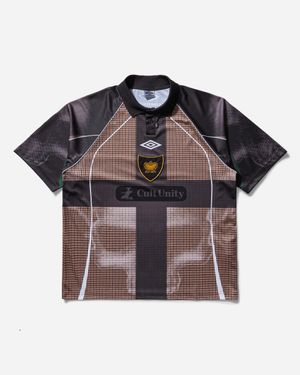 Umbro Men S Cult Unity Check Polo Beige / Black - Multicolour