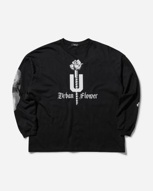 Undercover S Urban Flower Longsleeve T-Shirt - Black