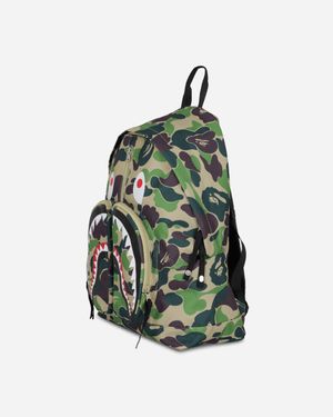 A Bathing Ape Abc Camo Shark Daypack - Green