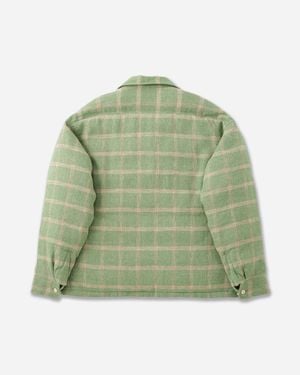 Visvim S Keesey Check Down Jacket Light - Green