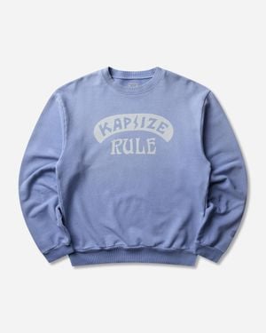 Kapital Men S Swt Knit Crewneck Sweatshirt (kapsize Rule) Light - Blue