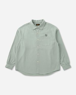 Visvim Men S Palmer Longsleeve Shirt Light - Green