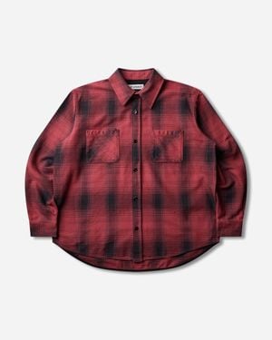 Our Legacy S Whoppin Shirt Bison Check - Red