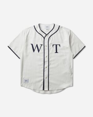 WTAPS Men S League Baseball Shirt - Gray