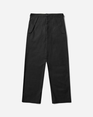 Roa Men S Buckle Chino Trousers - Black