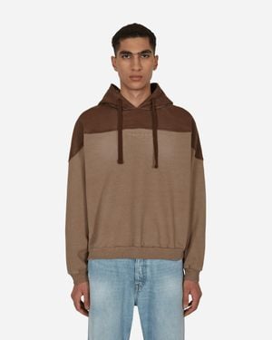 Guess Two Tone Hooded Sweatshirt - Brown