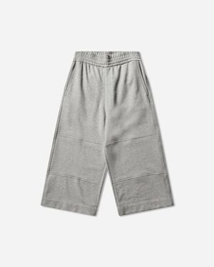 Dries Van Noten Loose Cotton Shorts Melange - Grey
