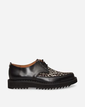 George Cox Ripple Debdale Creepers Leopard - Black