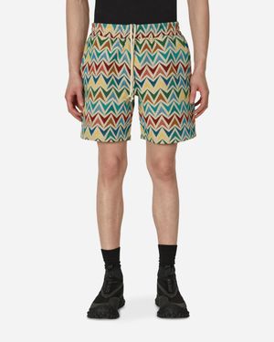 Pleasures Basket Woven Shorts - Green