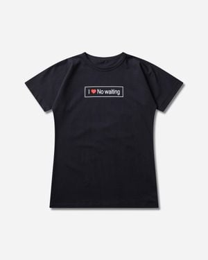 PROTOTYPES Love No Waiting Fitted Printed T-Shirt - Black
