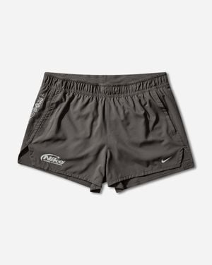 Nike Men S Dri-fit 3in Brief-lined Running Shorts Medium Ash - Grey