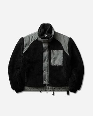 Oamc Peacemaker Men S Teddy Jacket - Black