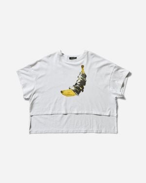 Undercover Women S Cropped T-shirt - Gray