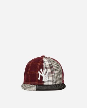 KTZ New York Yankees 9fifty Mlb Patch Panel Snapback Red - Multicolour
