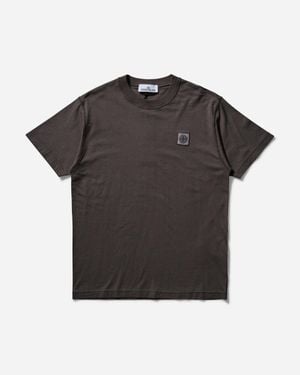 Stone Island Logo T-Shirt in Black for Men | Lyst