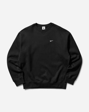 Nike Men S Solo Swoosh Crewneck Sweatshirt Black