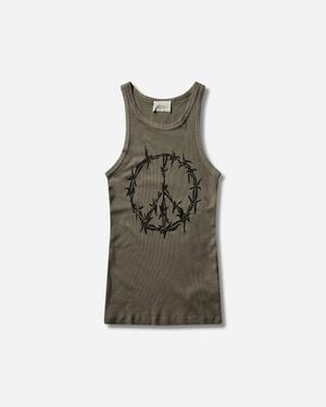 Aries Women S Barbed Peace Lightweight Vest Olive - Green