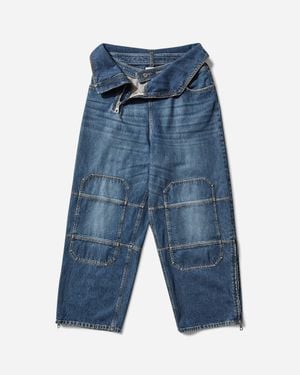 Jean Paul Gaultier Women S Strap Jeans - Blue