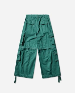 ERL Men S Zip-off Cargo Trousers - Green