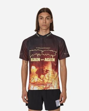 Fucking Awesome On Your Left Cycling Top - Red