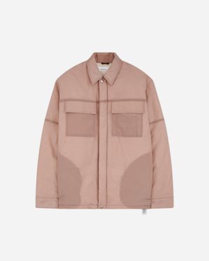 Oamc Peacemaker Padded Overshirt Lilac - Pink