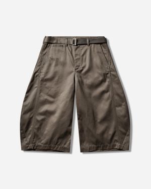 Sacai S Cotton Chino Trousers - Grey