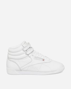 Reebok Women S Freestyle Hi Trainers Intense / Silver - White