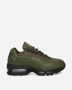 Nike S Air Max 95 Trainers Cargo Khaki Medium - Black