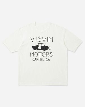 Visvim Men S Jumbo Tee Dmgd - White
