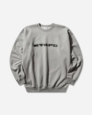 WTAPS S Brick Crewneck Sweatshirt Ash - Grey