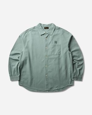 Visvim Men S Palmer Longsleeve Shirt Light - Green