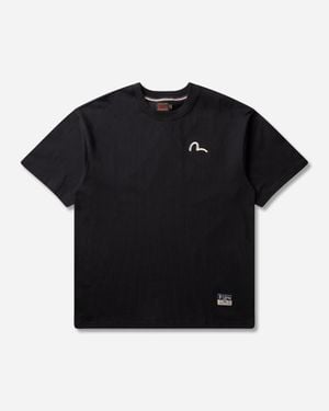Evisu Seagull Embroidery T-Shirt - Black