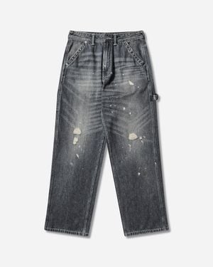 Evisu Vintage Patchwork Denim Trousers - Grey