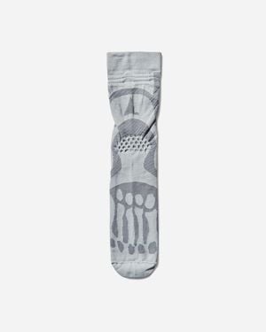 ROA Bones Logo Q-skin Technical Crew Socks Light - White