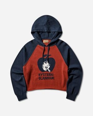 Hysteric Glamour S Apple Girl Knitted Hoodie - Blue