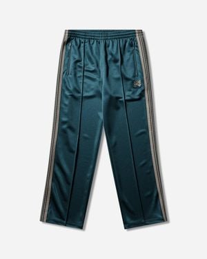 Needles Men S Poly Smooth Narrow Track Trousers - Blue
