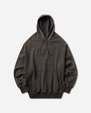 adidas Avavav Shoulderless Hoodie Carbon - Grey